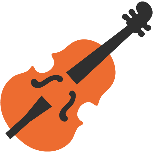 Violin as drawn by Google in Android 7.0