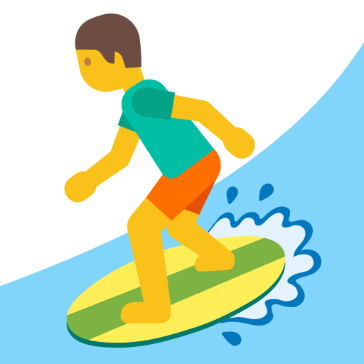 Person Surfing, the design in this release