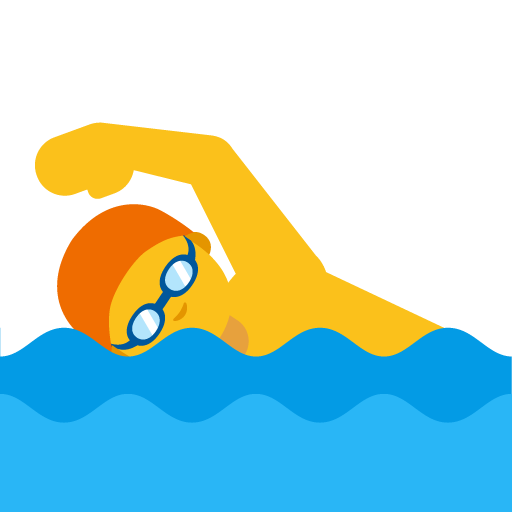 Person Swimming, the design in this release
