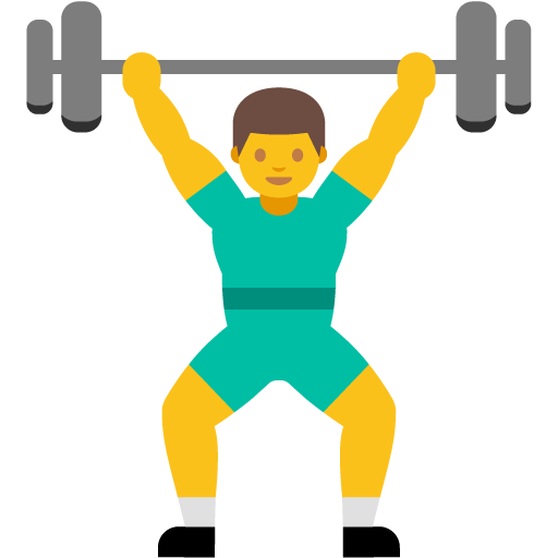 Person Lifting Weights, the design in this release