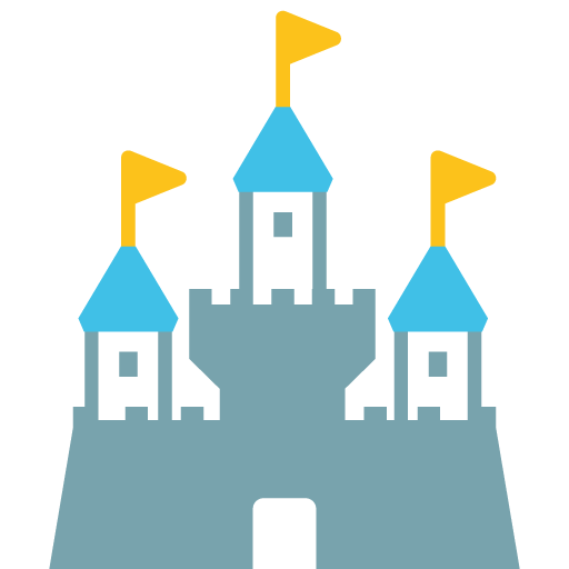 西洋の城 as drawn by Google in Android 7.0