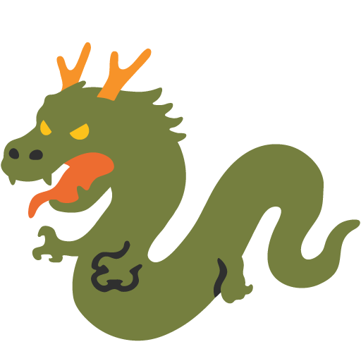Dragon as drawn by Google in Android 7.0