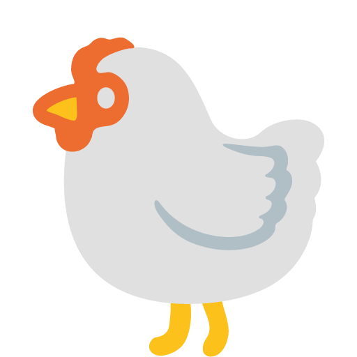 Chicken as drawn by Google in Android 7.0