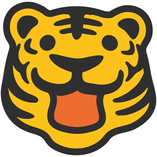 Tiger Face as drawn by Google in Android 7.0