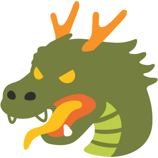 ドラゴンの顔 as drawn by Google in Android 7.0