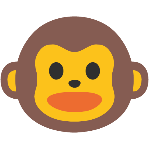 Monkey Face as drawn by Google in Android 7.0