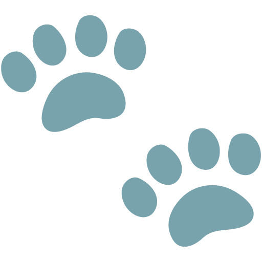 Paw Prints as drawn by Google in Android 7.0