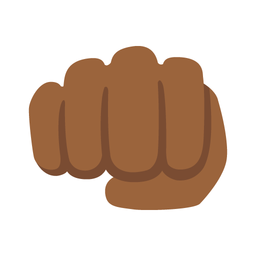 Oncoming Fist: Medium-Dark Skin Tone, the design in this release