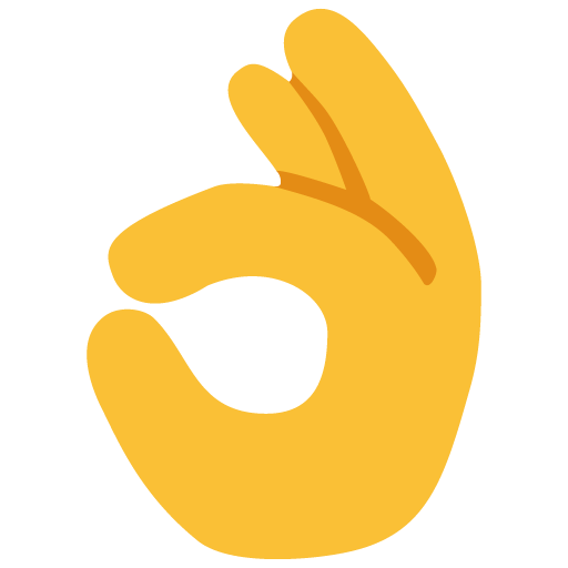 OK Hand as drawn by Google in Android 7.0