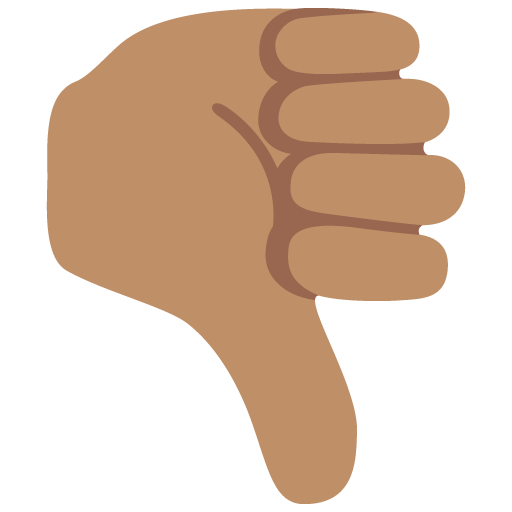 Thumbs Down: Medium Skin Tone as drawn by Google in Android 7.0