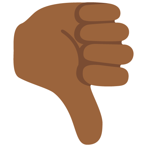 Thumbs Down: Medium-Dark Skin Tone, the design in this release