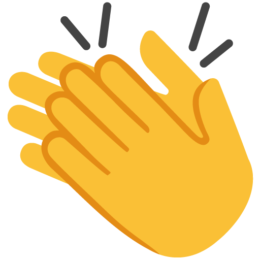 Clapping Hands as drawn by Google in Android 7.0