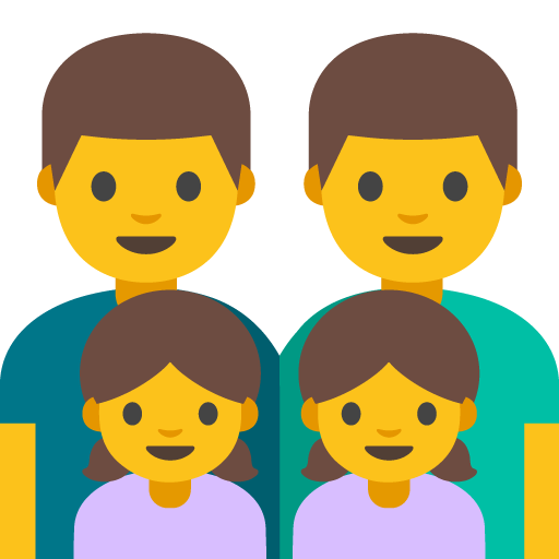 Family: Man, Man, Girl, Girl, the design in this release