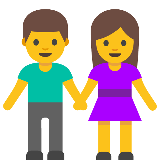 Woman and Man Holding Hands, the design in this release
