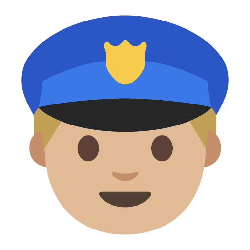 Police Officer: Medium-Light Skin Tone, the previous design