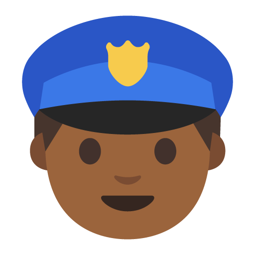 Police Officer: Medium-Dark Skin Tone, the previous design