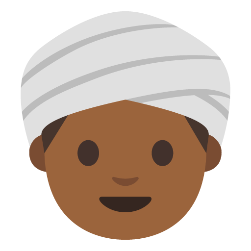 Person Wearing Turban: Medium-Dark Skin Tone, the previous design