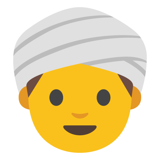 Person Wearing Turban, the previous design