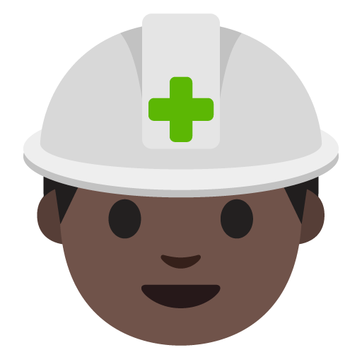 Construction Worker: Dark Skin Tone, the previous design