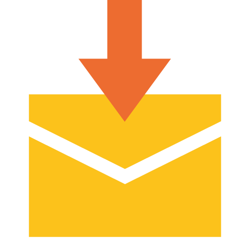 Envelope with Arrow as drawn by Google in Android 7.0