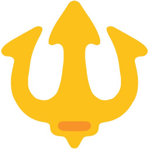 Trident Emblem as drawn by Google in Android 7.0