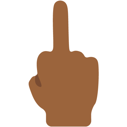 Middle Finger: Medium-Dark Skin Tone, the design in this release