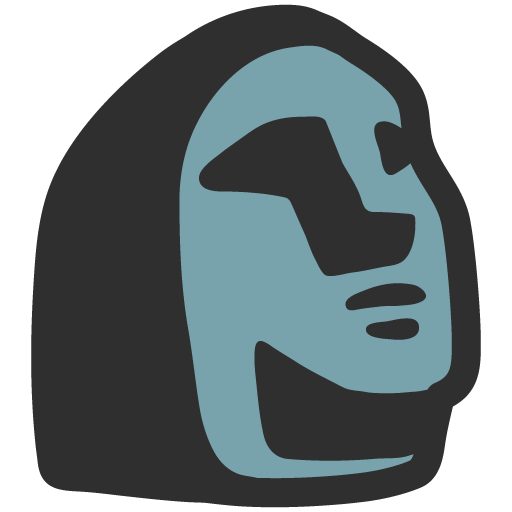 Moai as drawn by Google in Android 7.0