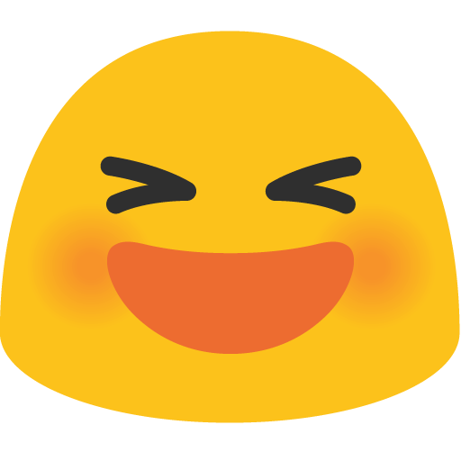 Grinning Squinting Face, the design in this release