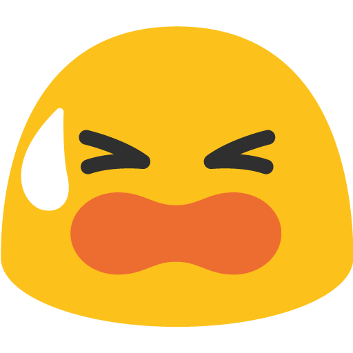وجه متعب as drawn by Google in Android 7.0