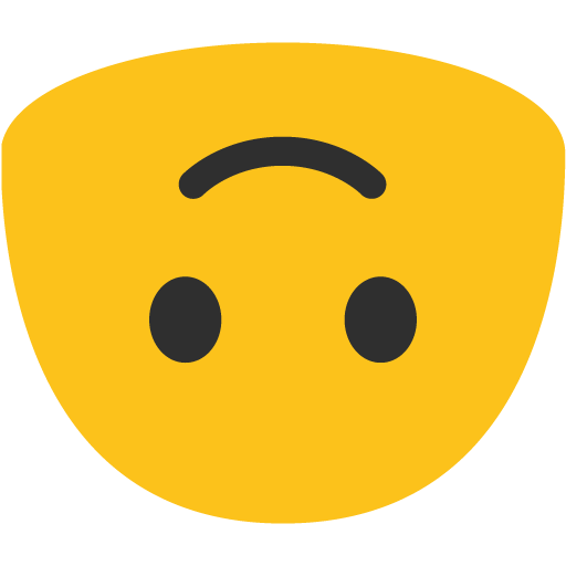 Upside-Down Face as drawn by Google in Android 7.0