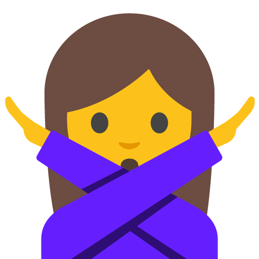 Person Gesturing NO, the design in this release