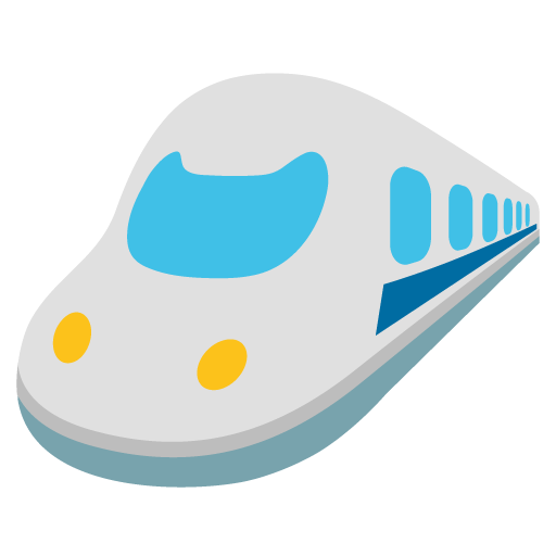 High-Speed Train as drawn by Google in Android 7.0