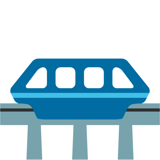 Monorail as drawn by Google in Android 7.0