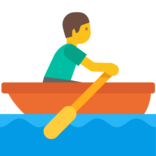 Person Rowing Boat, the design in this release