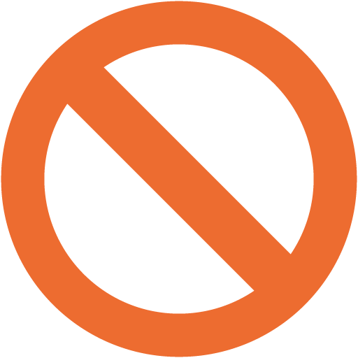 Prohibited, the previous design