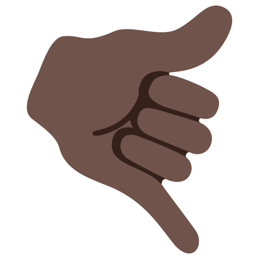 Call Me Hand: Dark Skin Tone, the design in this release