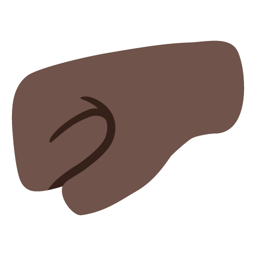Left-Facing Fist: Dark Skin Tone, the design in this release