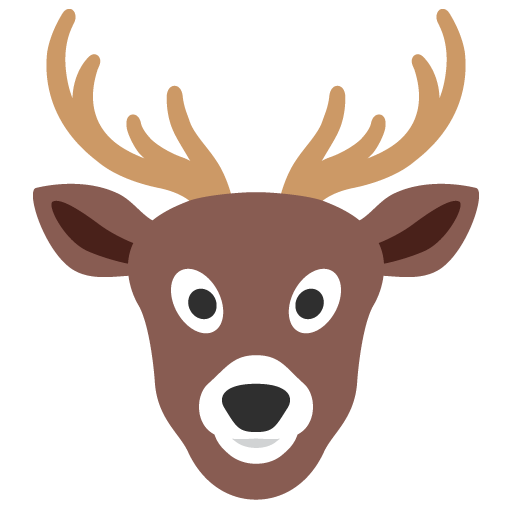 Deer as drawn by Google in Android 7.0