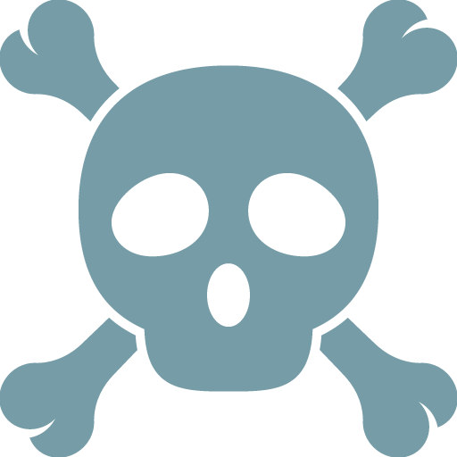 Skull and Crossbones as drawn by Google in Android 7.0