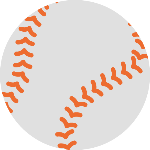 Baseball as drawn by Google in Android 7.0