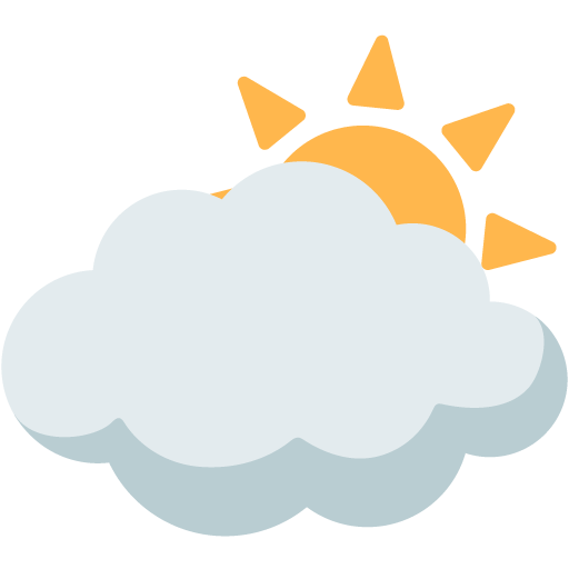 Sun Behind Cloud as drawn by Google in Android 7.0