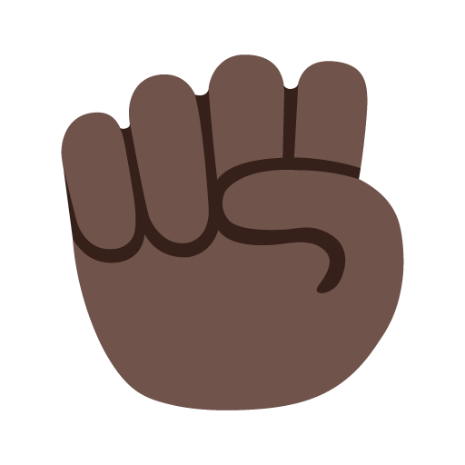 Raised Fist: Dark Skin Tone, the design in this release