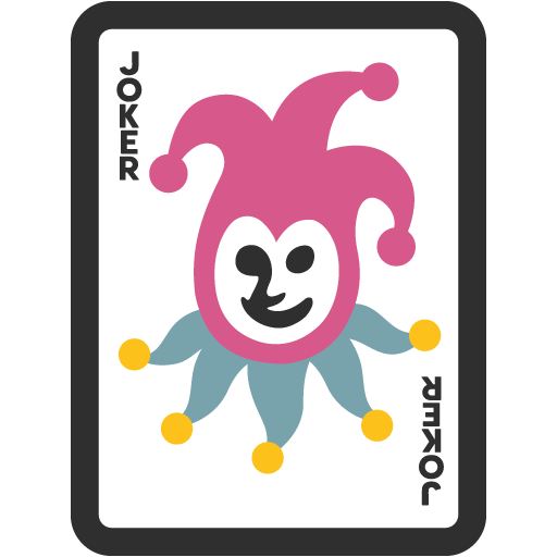 Joker as drawn by Google in Android 7.1