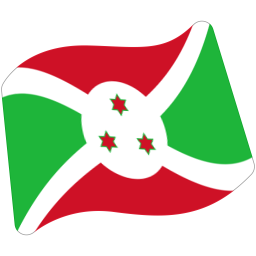 Flag: Burundi as drawn by Google in Android 7.1