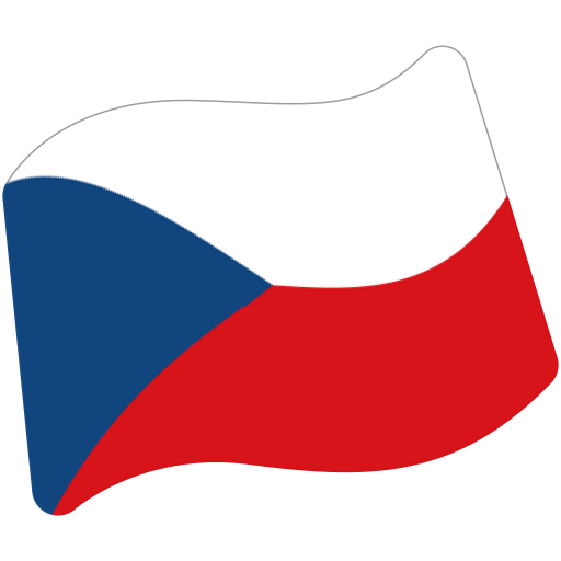 Flag: Czechia as drawn by Google in Android 7.1