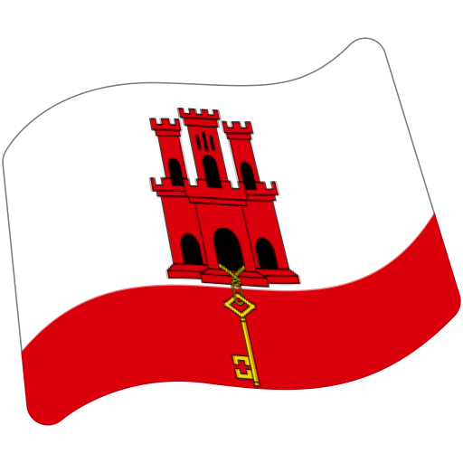 Flag: Gibraltar as drawn by Google in Android 7.1