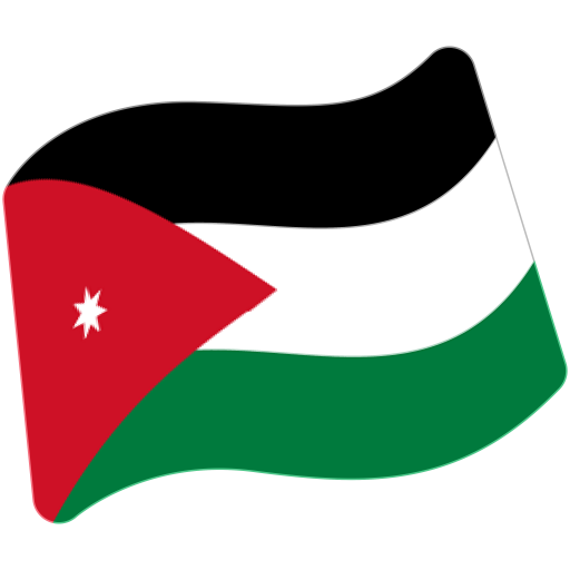 Flag: Jordan as drawn by Google in Android 7.1
