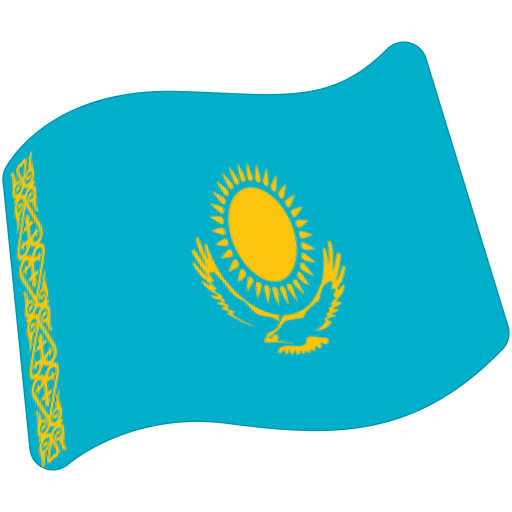 Flag: Kazakhstan as drawn by Google in Android 7.1