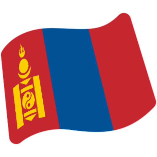 Flag: Mongolia as drawn by Google in Android 7.1