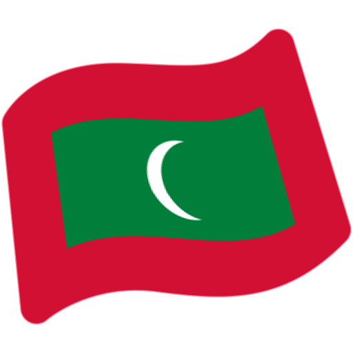 Flag: Maldives as drawn by Google in Android 7.1
